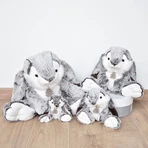 Soft plush toy - Marius Bunny, 30 cm, gray