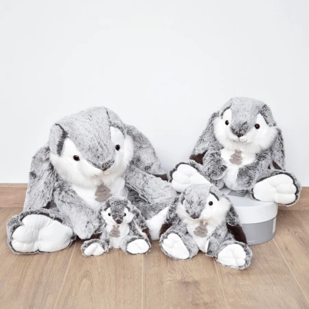 Soft plush toy - Marius Bunny, 30 cm, gray