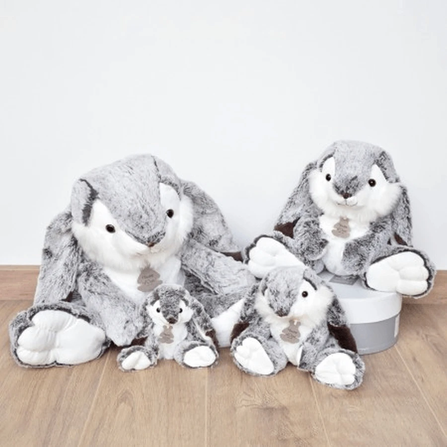Soft plush toy - Marius Bunny, 30 cm, gray