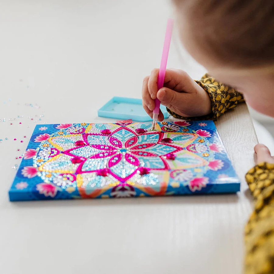 DIY set Mijn dagboek met lotus mandala en diamanten, Totum
