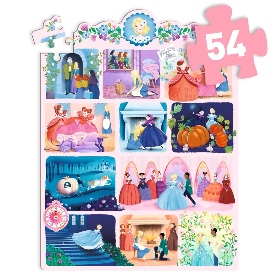 Assepoester verhaal puzzel, Djeco