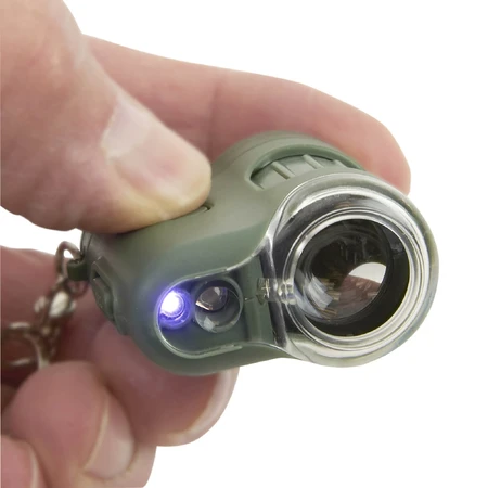 Portable microscope with keyring, 20x magnification, MicroMini, Safari