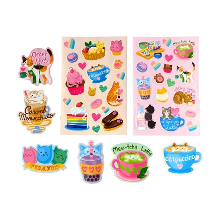 Pegatinas perfumadas - Stickiville Cat Café