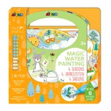 Livre d'aquarelle portable, autocollants et jeux - 4 saisons