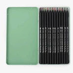 Set de 12 crayons de couleur multicolores, Moulin Roty