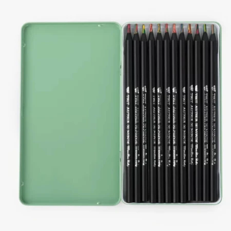 Set de 12 crayons de couleur multicolores, Moulin Roty