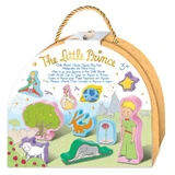 Jeu de 10 figurines en bois, portable - Little Print