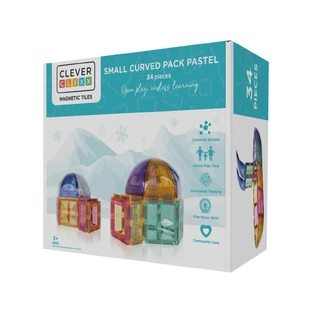 Dome pastel magnetische bouwset 34 delig, Cleverclixx