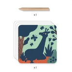 Djeco set de rascado creativo, Grandes animales para los más pequeños