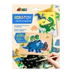 Set de razuit si realizat Felicitari - Dinozauri