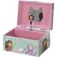 Joyero musical con figura de casa de muñecas Gabby y espejo
