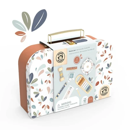 Set de 5 instruments de musique dans une valise, Speedy Monkey