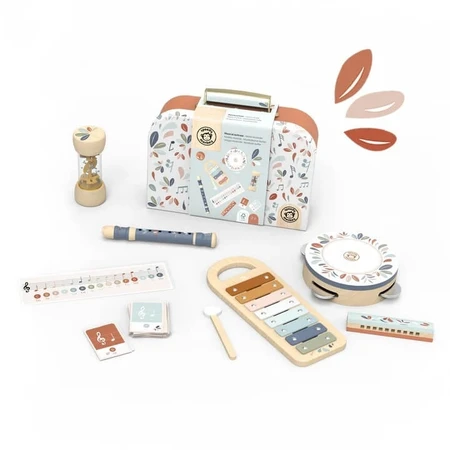 Set de 5 instruments de musique dans une valise, Speedy Monkey