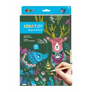 Zestaw zdrapek A4 - Magiczne zwierzęta