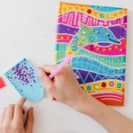 Set DIY Jurnalul meu cu delfin si diamante