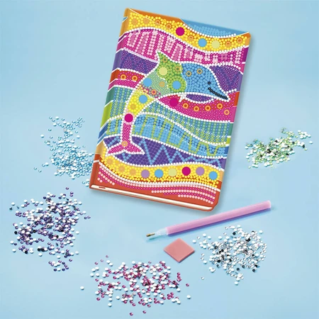 Set DIY Jurnalul meu cu delfin si diamante