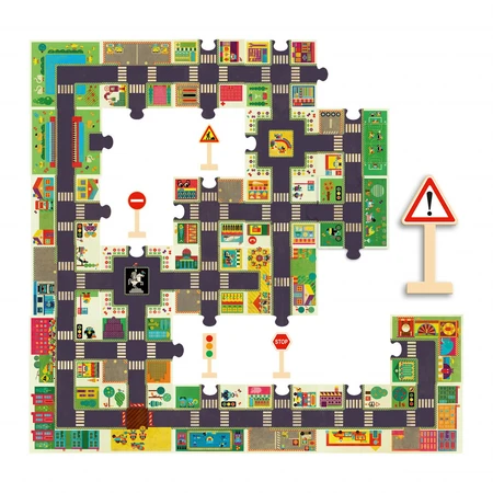 Puzzle gigante Djeco Orasul