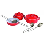 Set vase metalice rosii, Egmont