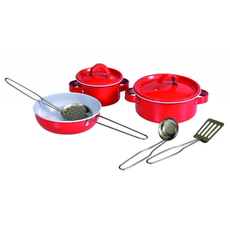 Set vase metalice rosii, Egmont