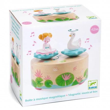 Boîte à musique magnétique Ballerine et cygne, Djeco