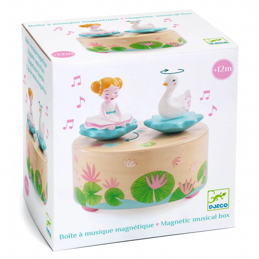 Boîte à musique magnétique Ballerine et cygne, Djeco