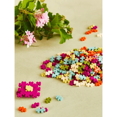 Set constructie Plus-Plus, tub 240 piese, Botanica Mix, culori botanice