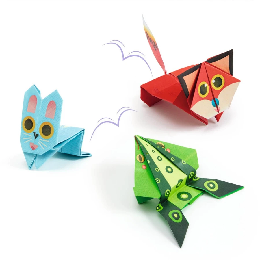 Creatief origamispel Origami springende dieren, Djeco