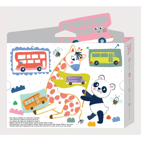 Creioane cerate interconectabile Block Crayons - Autobuz Scolar, Haku Yoka