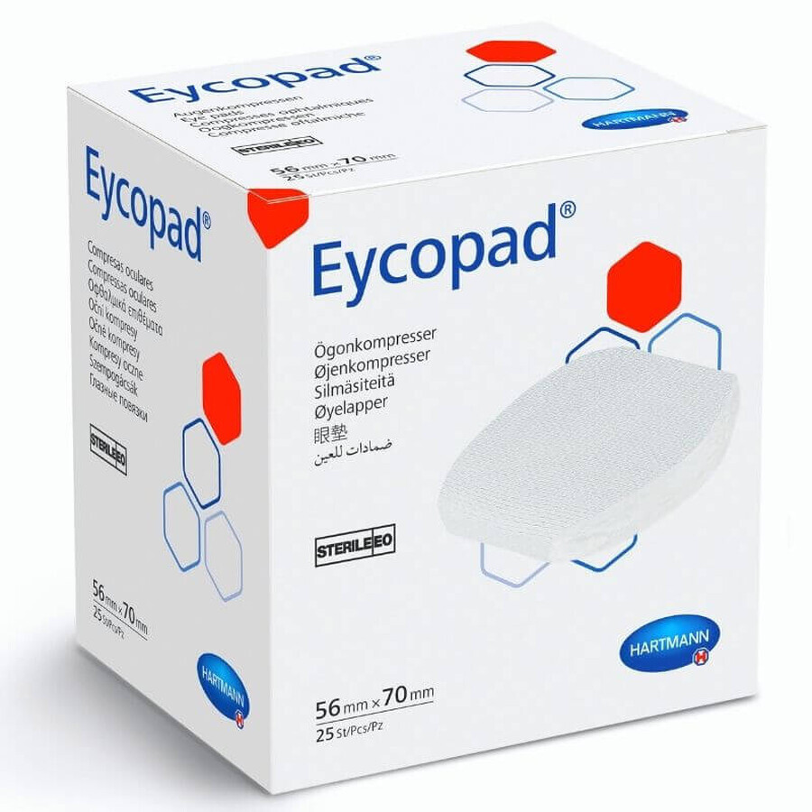 HartMann Eycopad tampons stériles 5,6 x 7cm 415540