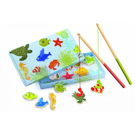 Djeco magnético juego de pesca de peces tropicales