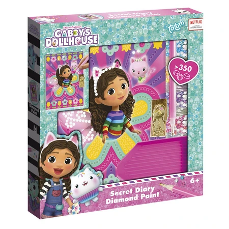 Set DIY Jurnalul meu cu diamante, Gabby's Dollhouse, Totum