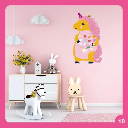 Tablă magnetică de perete-Unicorn