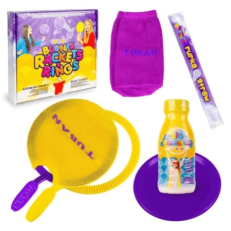 Set di palloncini di sapone giganti - Razzi e anelli + soluzione