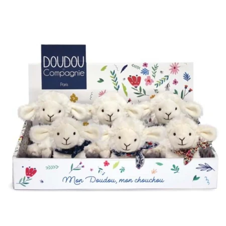 Mielusel Doudoudou® - peluche, 12 cm, con bufanda