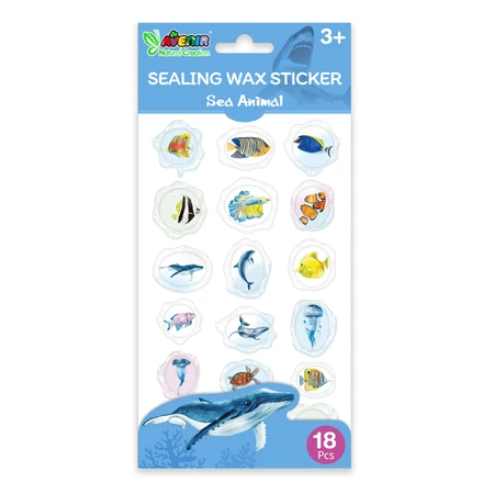 Zeehond imitatie stickers - Onderwaterdieren, Natural Creations collectie