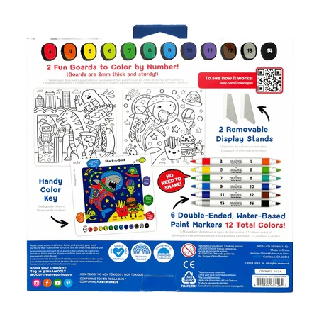Colortopia creatieve verf-set met stiften - Epic Adventures (Set van 6 dubbele kleuren)