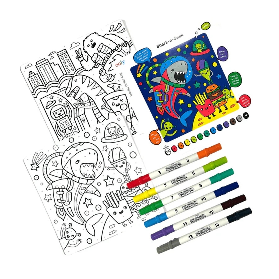 Colortopia creatieve verf-set met stiften - Epic Adventures (Set van 6 dubbele kleuren)