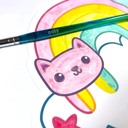 Kit acquerello - Facile da dipingere - Arcobaleno, Pittori giocosi
