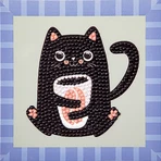 Set de pintura diamante creativo - Cofee Bean Kitten - gatito
