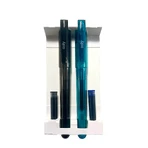 Stylos Splendid Duo - set de 2 stylos avec 4 recharges d'encre bleue et noire