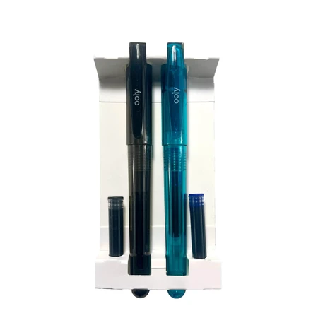 Stylos Splendid Duo - set de 2 stylos avec 4 recharges d'encre bleue et noire