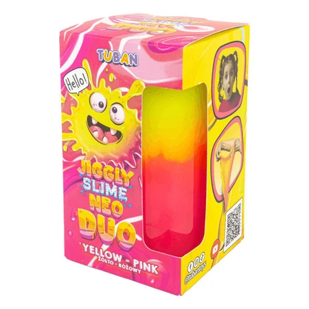DIY experiment set JIGGLY SLIME NEO DUO, YELLOW-RED