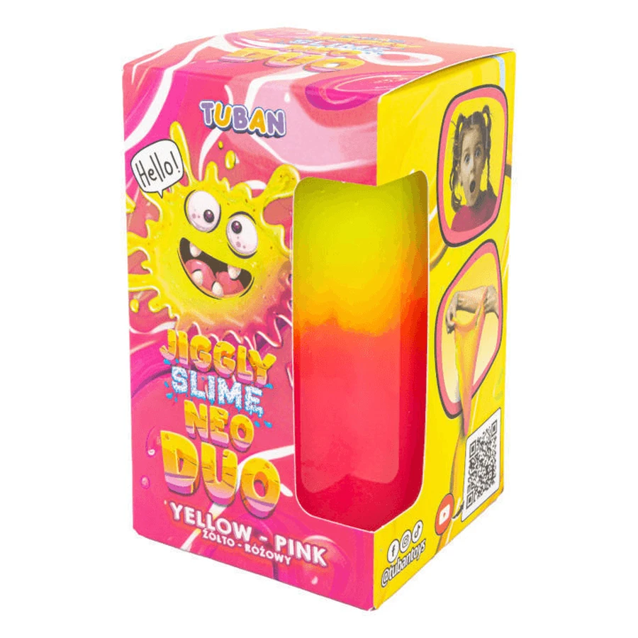 DIY experiment set JIGGLY SLIME NEO DUO, YELLOW-RED