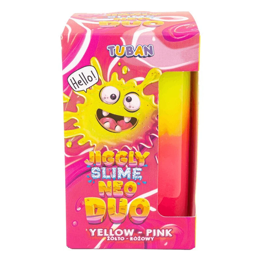 DIY experiment set JIGGLY SLIME NEO DUO, YELLOW-RED