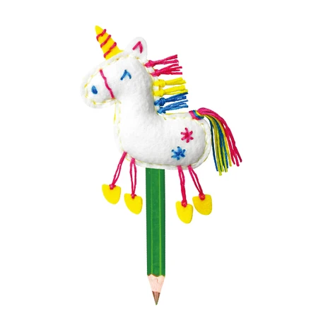 Set per il cucito fai da te - decorazione per matite - Unicorno