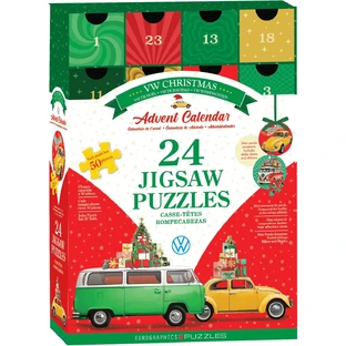 Calendario dell'Avvento Volkswagen, 24 puzzle, 50 pezzi