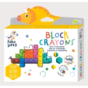 Block Crayons Interlinkable Block Crayons - Dinosaurio Triceratops, Haku Yoka