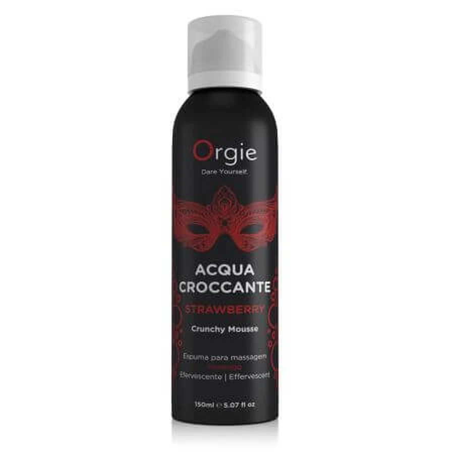 Schiuma da massaggio effervescente con Acqua Croccante al profumo di fragola, 150 ml, Orgie