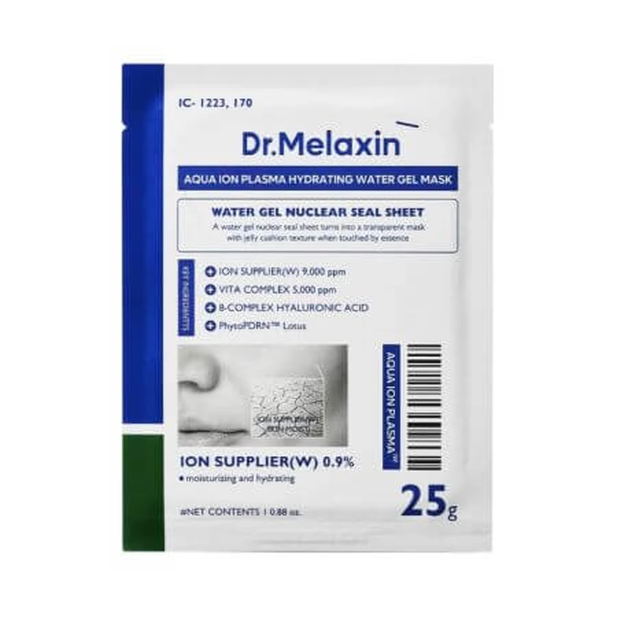 Mascarilla hidratante con iones de plasma, Phyto PDRN Lotus y Ácido Hialurónico, 25 g, Dr. Melaxin