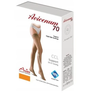 Collant di pizzo a compressione taglia M (25) Phlebo 70, 1 paio, Avicenum